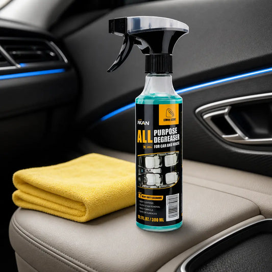 Multipurpose Foam Cleaner Spray, All Purpose Degreaser for Car and House, Quick Stain Remover, Car Interior Cleaner for Leather Seats, Dashboard, Plastic Trim, Kitchen, Bathroom and Home Nuan Heavy Duty Degreaser Car-Specific Foam Cleaner