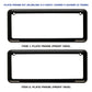 Plate Frame Cover Kit 100mm x 250mm (3 or 4 digit) Suitable for: Victoria. - CUSTOM NUMBER PLATE FRAMES