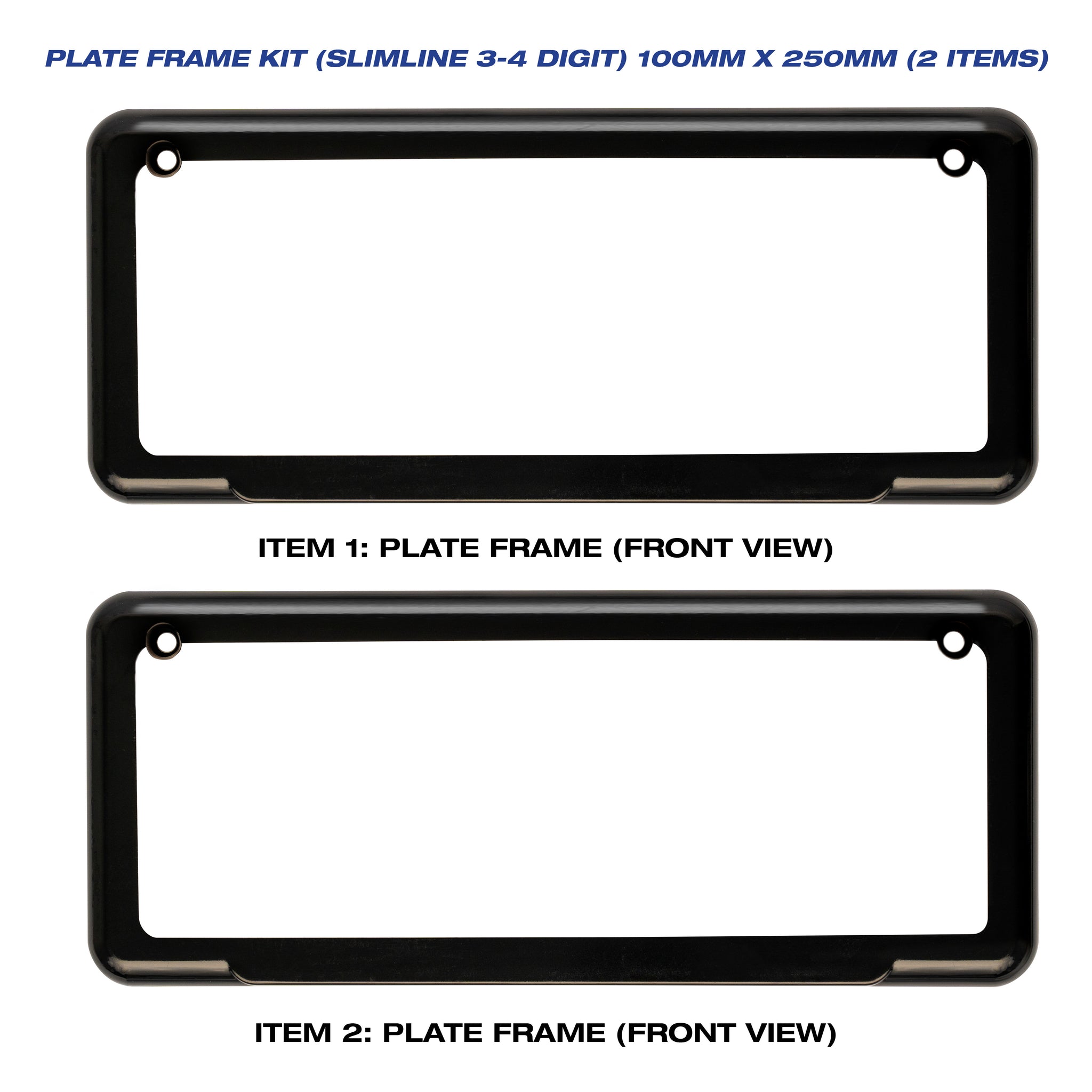 Plate Frame Cover Kit 100mm x 250mm (3 or 4 digit) Suitable for