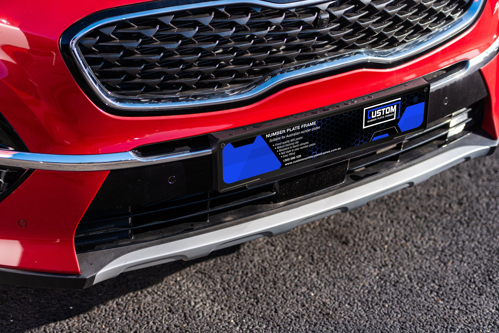Plate Frame Cover Kit 112mm x 520mm (Euro) Suitable for: NSW, VIC, QLD, SA, ACT, NT, WA. - CUSTOM NUMBER PLATE FRAMES