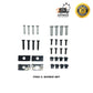 Plate Frame Kit 100mm x 372mm (slimline 6 digit) suitable for VIC, QLD, WA - CUSTOM NUMBER PLATE FRAMES