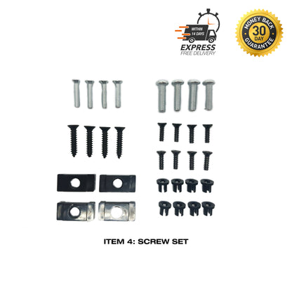 Plate Frame Kit 100mm x 372mm (slimline 6 digit) suitable for VIC, QLD, WA - CUSTOM NUMBER PLATE FRAMES